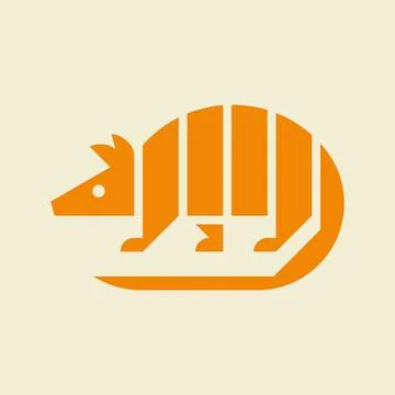 Armadillo Logo Stock Illustration