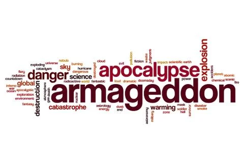 Armageddon word cloud イラスト素材