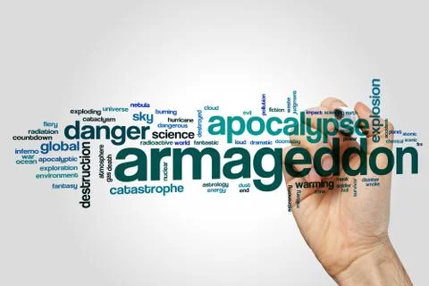Armageddon word cloud イラスト素材