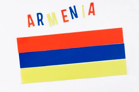 Armania flag horizontal Foto stock