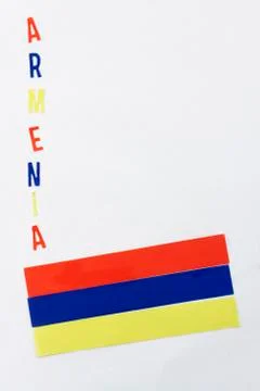 Armania flag vertical Stock Photos