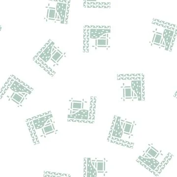 Armature building material glyph vector seamless pattern Stock Illustration