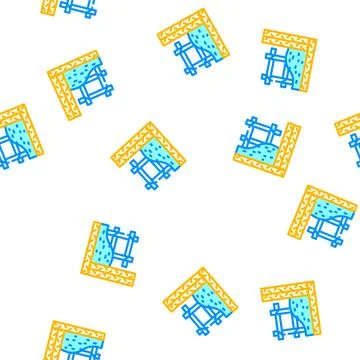Armature building material vector seamless pattern Stock Illustration