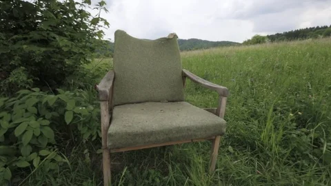 The armchair in the forest 動画素材 85218323