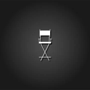 Armchair icon flat. Stock Illustration