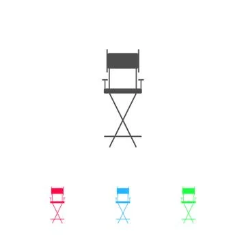 Armchair icon flat. Stock Illustration