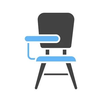 Armchair Icon Image. Stock Illustration