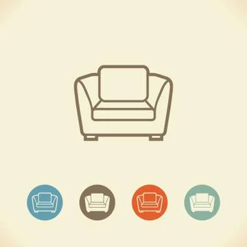 Armchair Stock Illustration