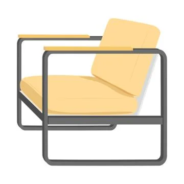 Armchair isolate on white background. Vector Illustration Stock Illustration