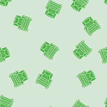 Armchair leather glyph seamless pattern Stock Illustration