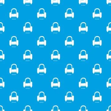Armchair pattern seamless blue Stock Illustration