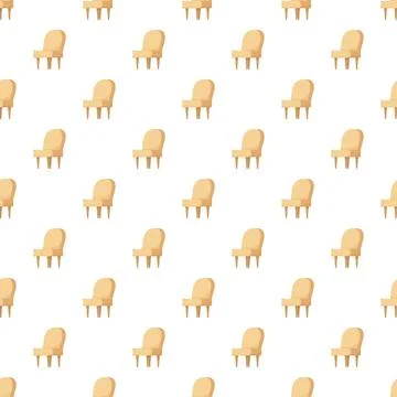 Armchair seamless pattern for interior design background Stock Illustration