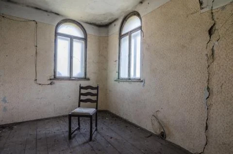 Armchair two windows Foto stock