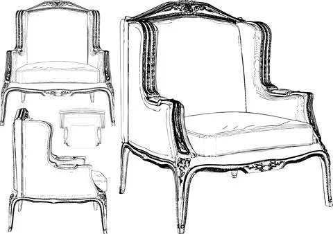 Armchair Vector Stockillustratie