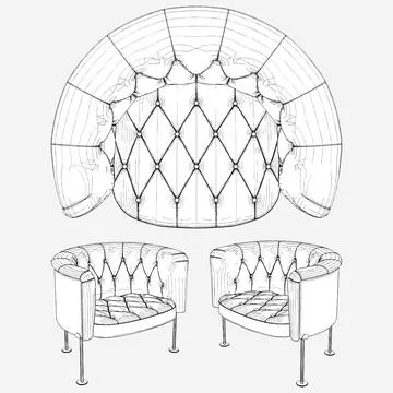 Armchair Vector Stock Illustration