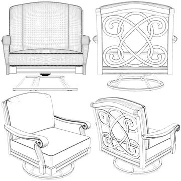 Armchair Vector Stockillustratie