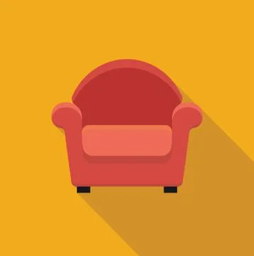 Armchair. Vector stylized icon Stock Illustration