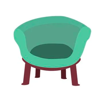 Armchair vector on white background. Icon. EPS 10. Stock Illustration