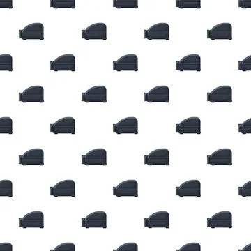 Armchairs creating a seamless pattern in flat design Stock Illustration