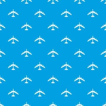 Armed fighter jet pattern seamless blue 스톡 일러스트