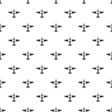 Armed fighter jet pattern, simple style イラスト素材