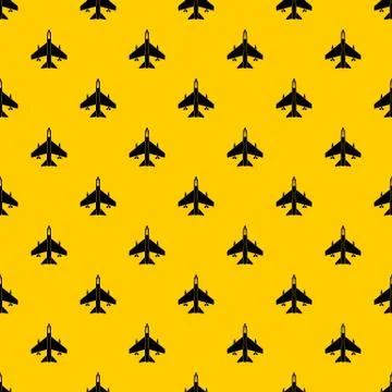 Armed fighter jet pattern vector Stock Illustration