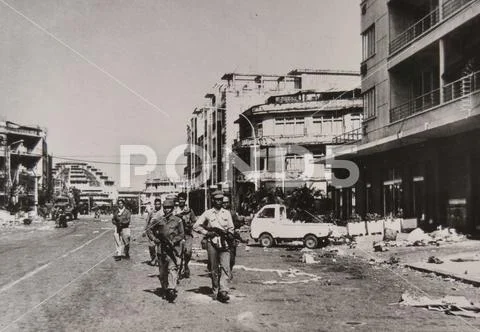 Armed forces of the Cambodian national united front entering Phnom Penh - 1979 Stock Photos