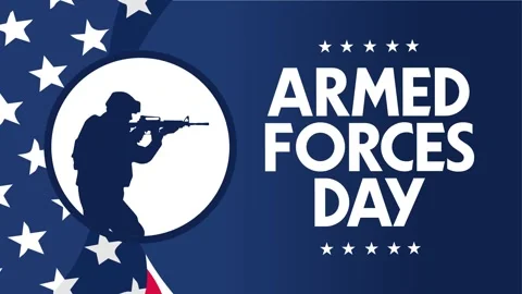 Armed forces day for all soldiers and their families Stock Footage 329596452