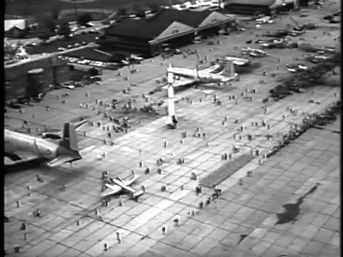 Armed Forces Day features a PGM-11 Redstone missile and a Boeing C-17 Video stock 74935178