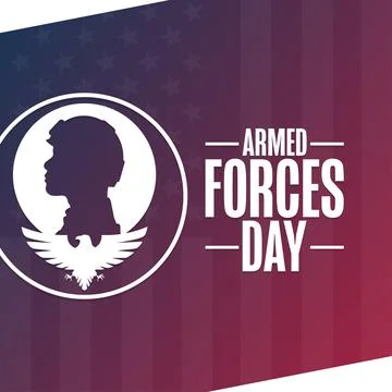 Armed Forces Day. Holiday concept. Template for background, banner, card, poster Stock Illustration
