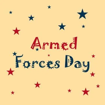 Armed Forces Day. Stock Illustration