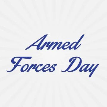 Armed Forces Day. Stock Illustration