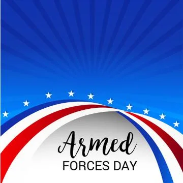 Armed Forces Day. Stock Illustration