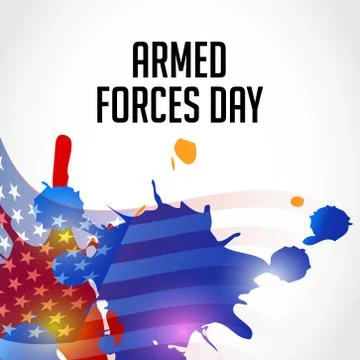 Armed Forces Day. Stock Illustration