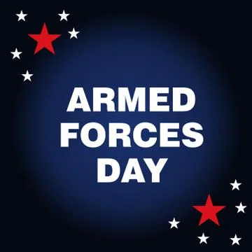 Armed Forces Day. Stock Illustration