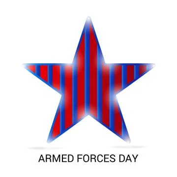Armed Forces Day. Stock Illustration