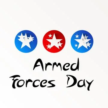 Armed Forces Day. Stock Illustration
