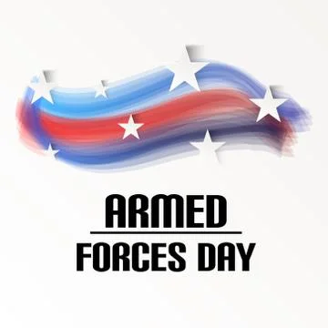 Armed Forces Day. Stock Illustration
