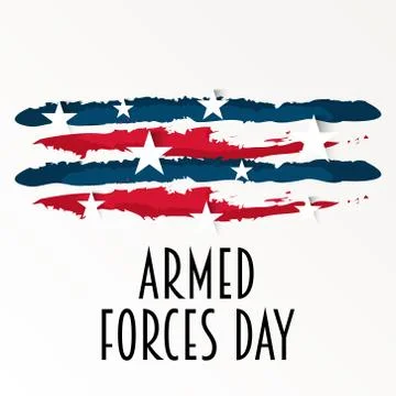 Armed Forces Day. Stock Illustration