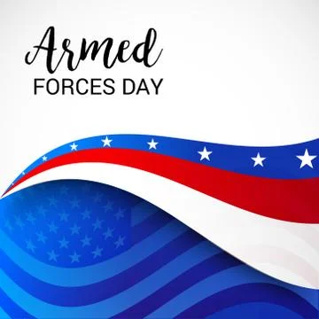 Armed Forces Day. Stock Illustration