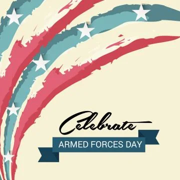 Armed Forces Day. Stock Illustration