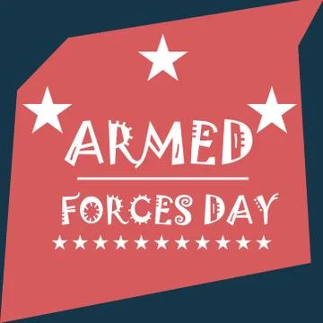 Armed Forces Day. Stock Illustration