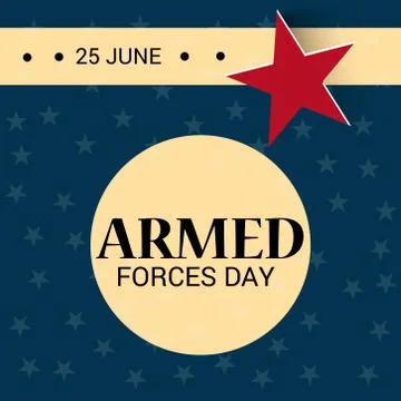 Armed Forces Day. Stock Illustration