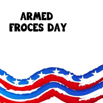 Armed Forces Day. Stock Illustration