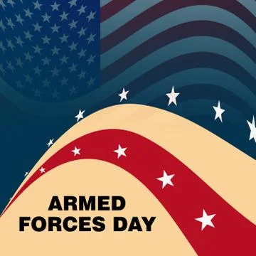 Armed Forces Day. Stock Illustration