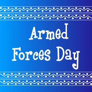 Armed Forces Day. Stock Illustration