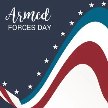 Armed Forces Day. Stock Illustration