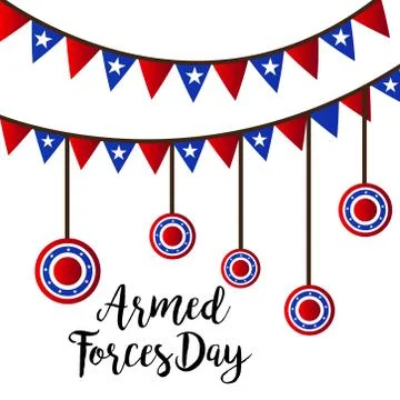 Armed Forces Day. Stock Illustration