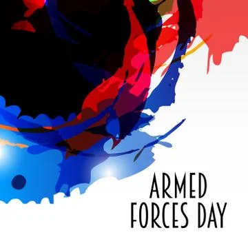 Armed Forces Day. Stock Illustration