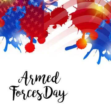 Armed Forces Day. Stock Illustration